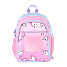 Детский рюкзак U18-015 с единорогами розовый