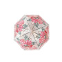 Зонт-трость Цветы прозрачный купол персиковый