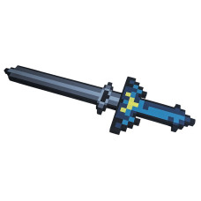 Меч Синий пиксельный Майнкрафт (Minecraft) 8Бит 65см