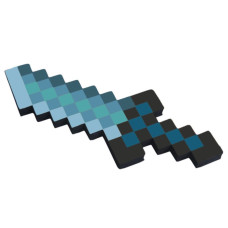 Кинжал Алмазный пиксельный Майнкрафт (Minecraft) 8Бит 25см