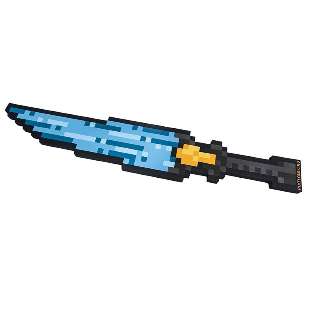 Меч Ледяной синий пиксельный Майнкрафт (Minecraft) 8Бит 60см