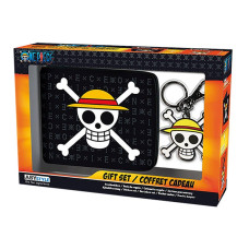 Подарочный набор One Piece Skull Luffy кошелек, брелок