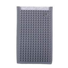 Большой пиксельный чехол для смартфона (универсальный) Pixel felt phone pocket WY-B008 Серый-Серый