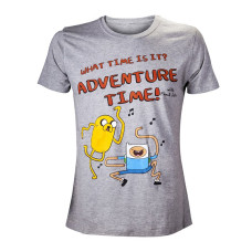 Футболка Adventure Time What Time Grey L