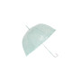 Зонт-трость Сердечки прозрачный купол зеленый