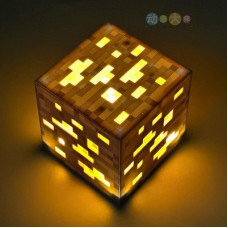 Светильник Minecraft Блок золотой руды