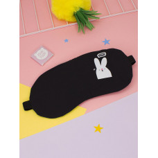 Маска для сна гелевая Кролик черная