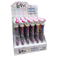 Ручка Hello Kitty гелевая чернила 6 цветов блок 36шт